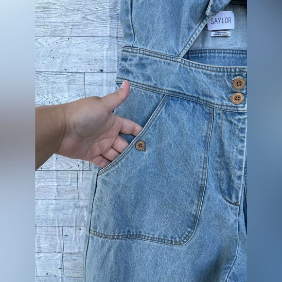 Saylor Nia denim Jumpsuit overall size small - Picture 6 of 15